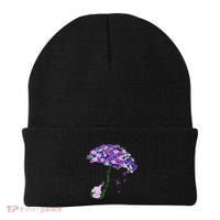 Elephant Alzheimers Purple Flower I Will Remember For You Beanie thumb 0