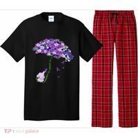 Elephant Alzheimers Purple Flower I Will Remember For You Pajama Set thumb 0