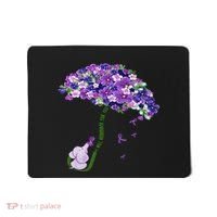 Elephant Alzheimers Purple Flower I Will Remember For You Mousepad thumb 0