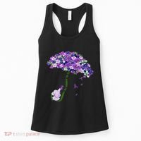Elephant Alzheimers Purple Flower I Will Remember For You Women's Tank Top thumb 0