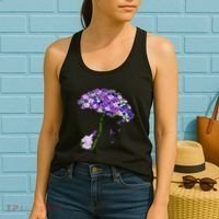 Elephant Alzheimers Purple Flower I Will Remember For You Women's Tank Top thumb 2