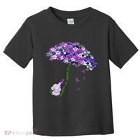 Elephant Alzheimers Purple Flower I Will Remember For You Toddler T-Shirt thumb 0