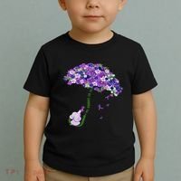 Elephant Alzheimers Purple Flower I Will Remember For You Toddler T-Shirt thumb 2