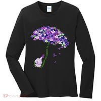 Elephant Alzheimers Purple Flower I Will Remember For You Women's Long Sleeve Shirt thumb 0