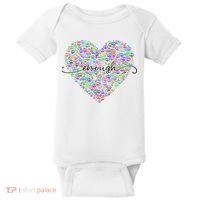 Enough Awareness Rainbow Peace Heart Baby Bodysuit thumb 0
