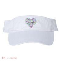 Enough Awareness Rainbow Peace Heart Visor thumb 0