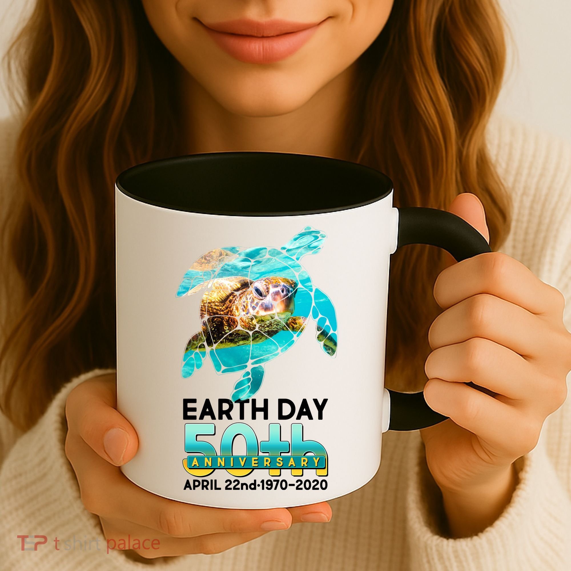 Earth Day 50th Anniversary Turtle Coffee Mug
