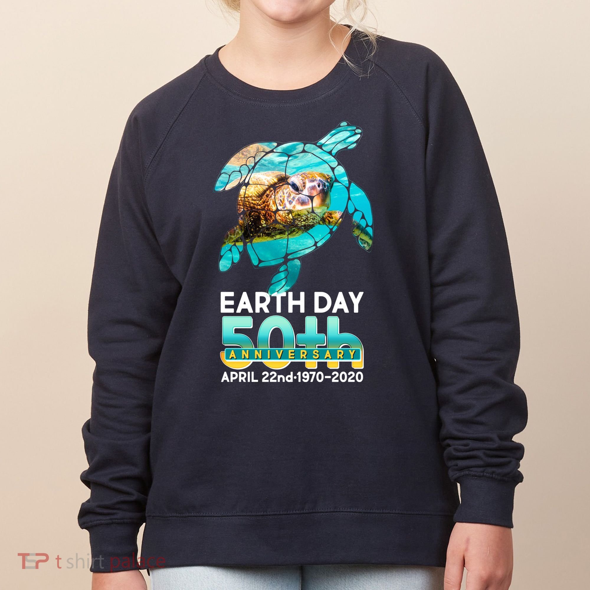 Earth Day 50th Anniversary Turtle Women's Sweatshirt