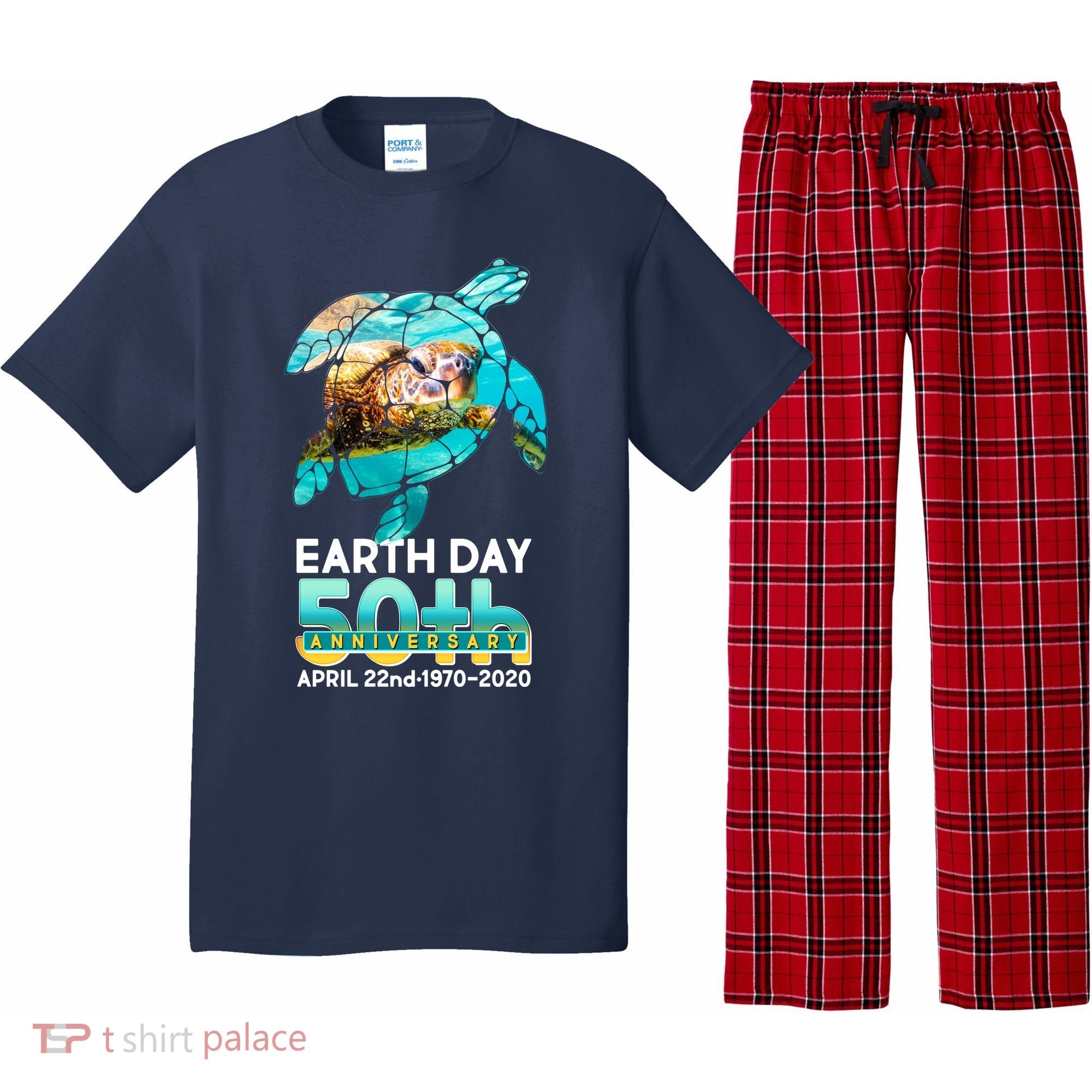Earth Day 50th Anniversary Turtle Pajama Set