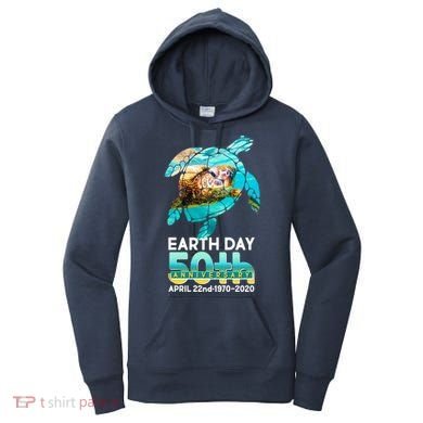 Earth Day 50th Anniversary Turtle Women's Hoodie