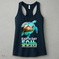 Earth Day 50th Anniversary Turtle Women's Tank Top thumb 3
