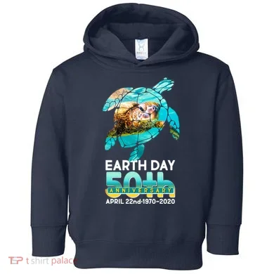 Earth Day 50th Anniversary Turtle Toddler Hoodie