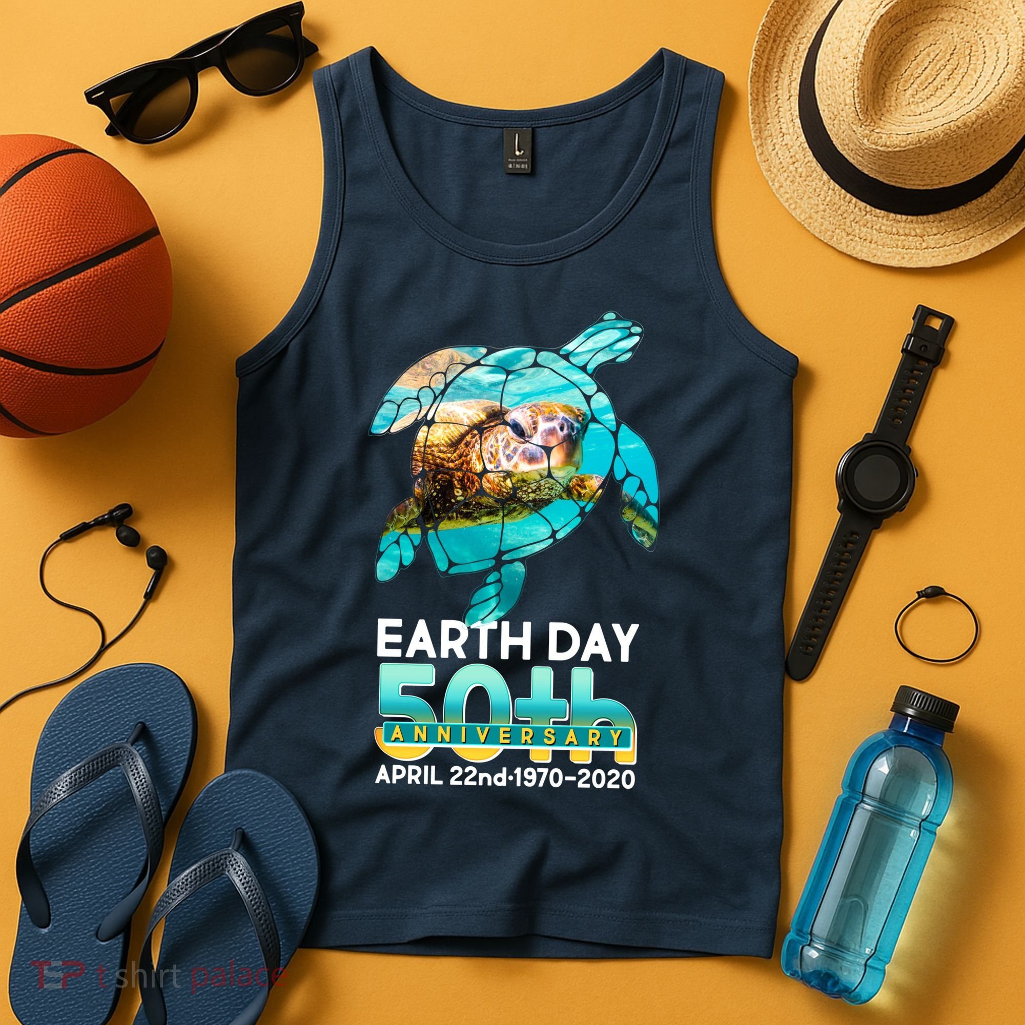Earth Day 50th Anniversary Turtle Tank Top