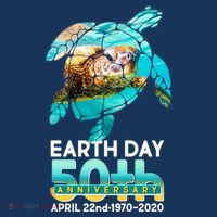 Earth Day 50th Anniversary Turtle Golf Towel thumb 3