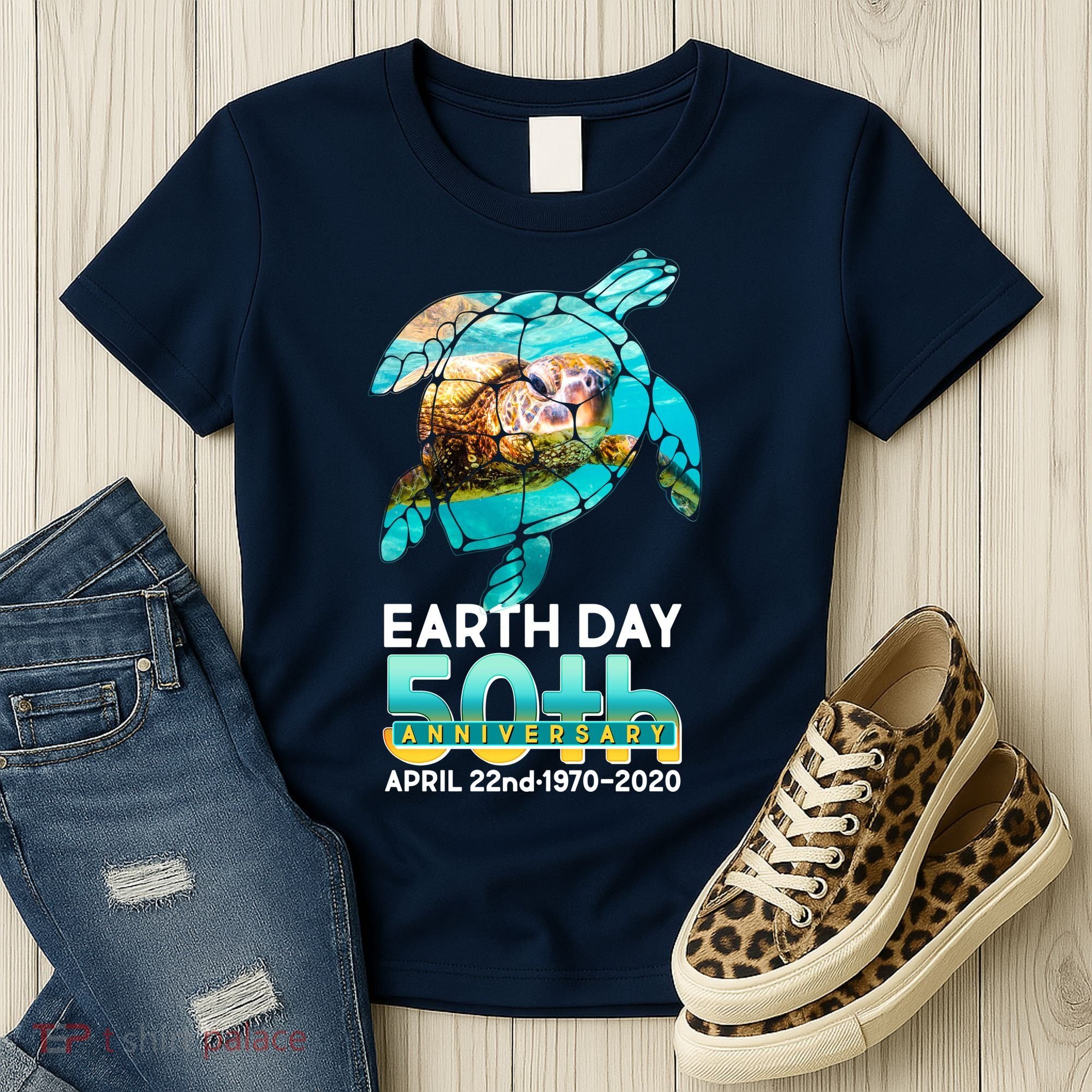 Earth Day 50th Anniversary Turtle Women's T-Shirt