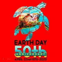 Earth Day 50th Anniversary Turtle Santa Hat thumb 1