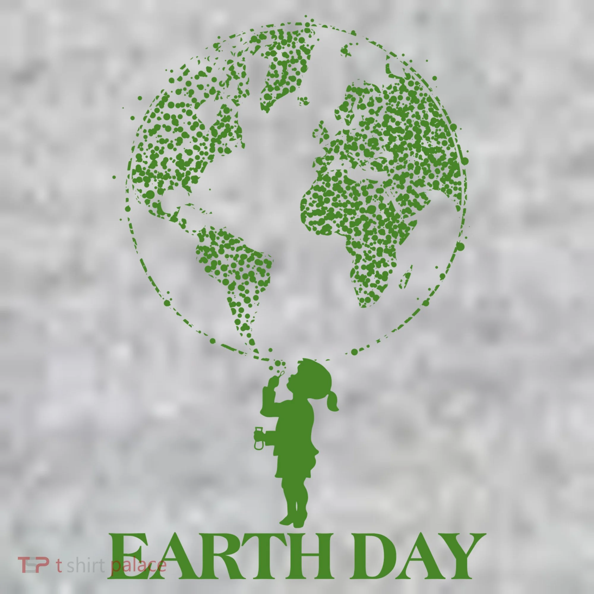 Earth Day Child Blowing Bubbles Earth  Long Sleeve Shirt