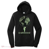 Earth Day Child Blowing Bubbles Earth  Women's Hoodie thumb 0