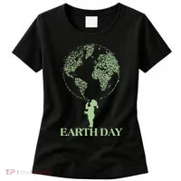 Earth Day Child Blowing Bubbles Earth  Women's T-Shirt thumb 0