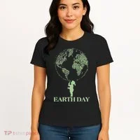 Earth Day Child Blowing Bubbles Earth  Women's T-Shirt thumb 4