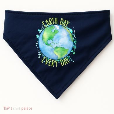 Earth Day Every Day USA-Made Doggie Bandana