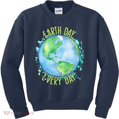 Earth Day Every Day Kids Sweatshirt