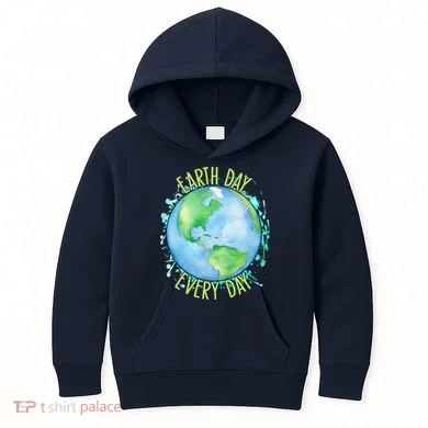 Earth Day Every Day Kids Hoodie