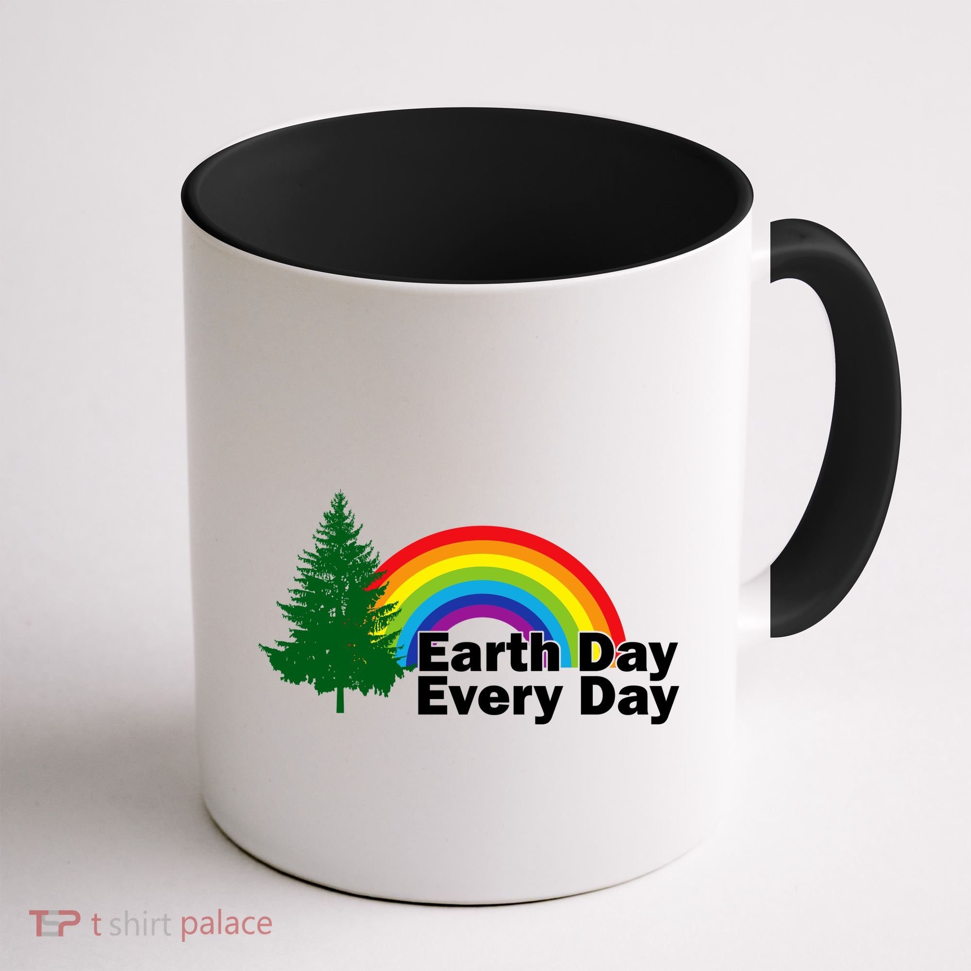 Earth Day Every Day Rainbow Coffee Mug