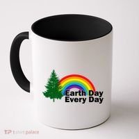 Earth Day Every Day Rainbow Coffee Mug thumb 0
