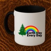 Earth Day Every Day Rainbow Coffee Mug thumb 2