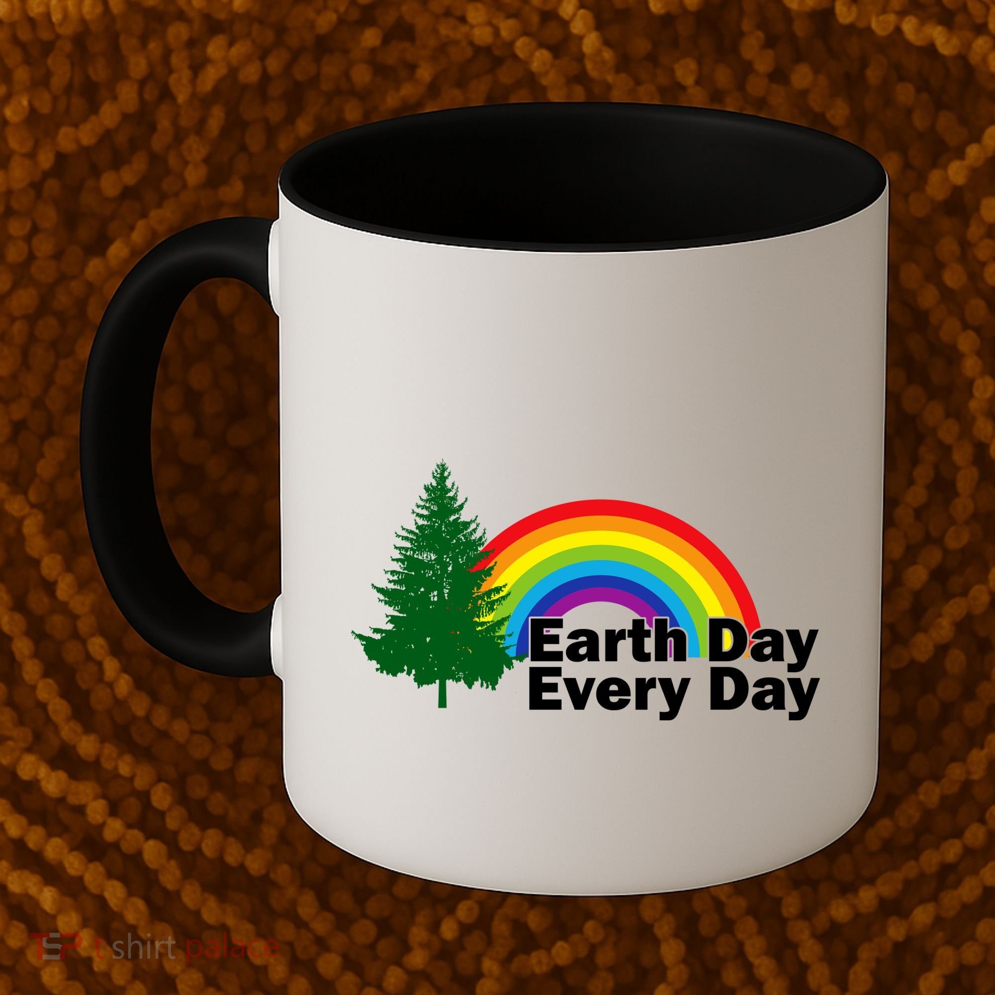 Earth Day Every Day Rainbow Coffee Mug