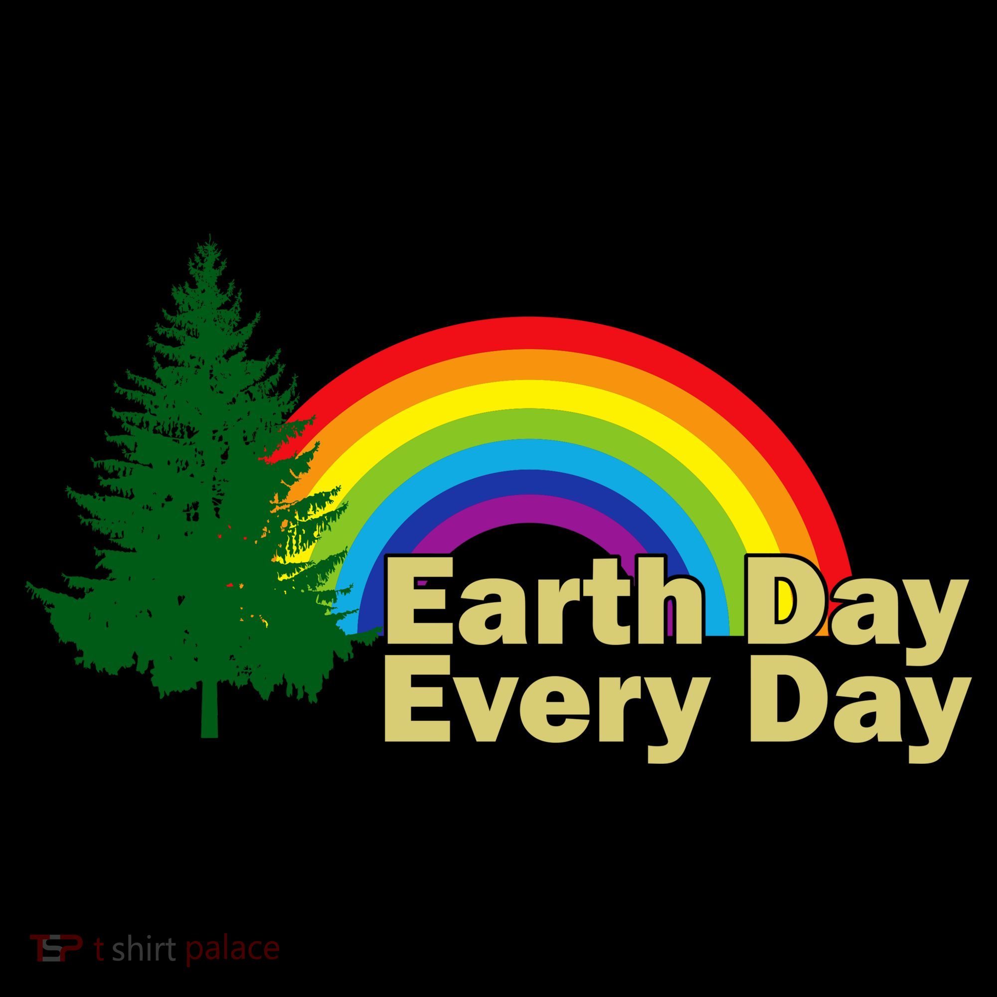 Earth Day Every Day Rainbow Ornament