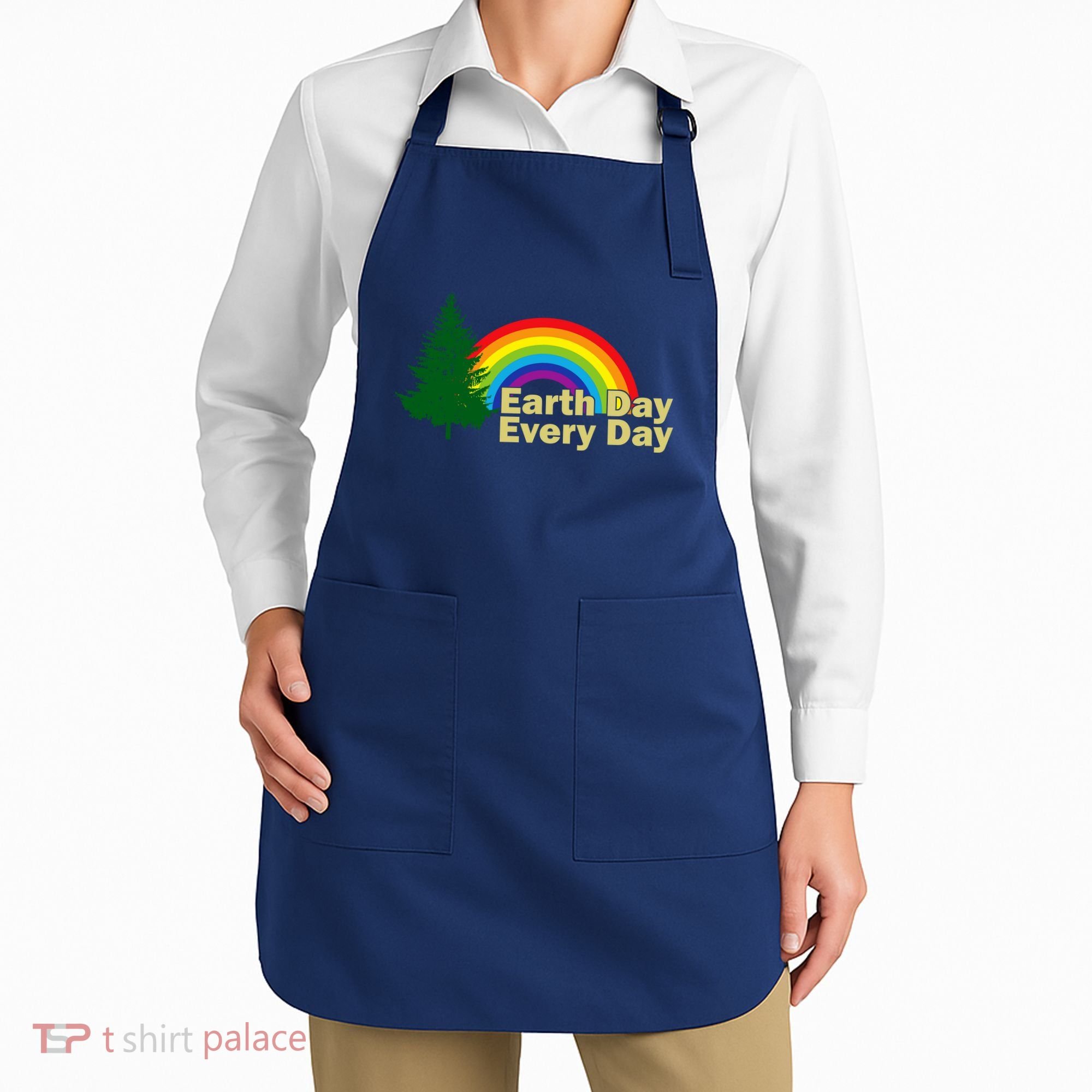 Earth Day Every Day Rainbow Apron