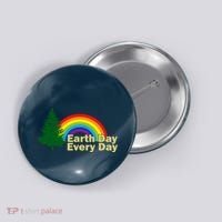 Earth Day Every Day Rainbow Button thumb 0