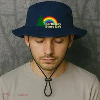 Earth Day Every Day Rainbow Bucket Hat thumb 2