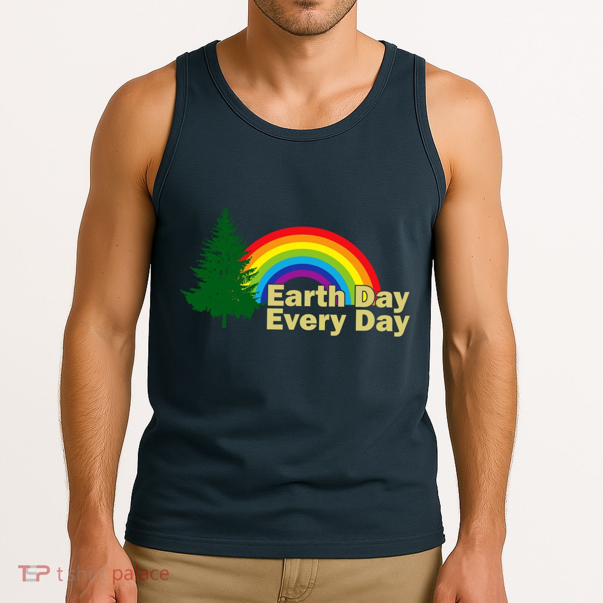 Earth Day Every Day Rainbow Tank Top