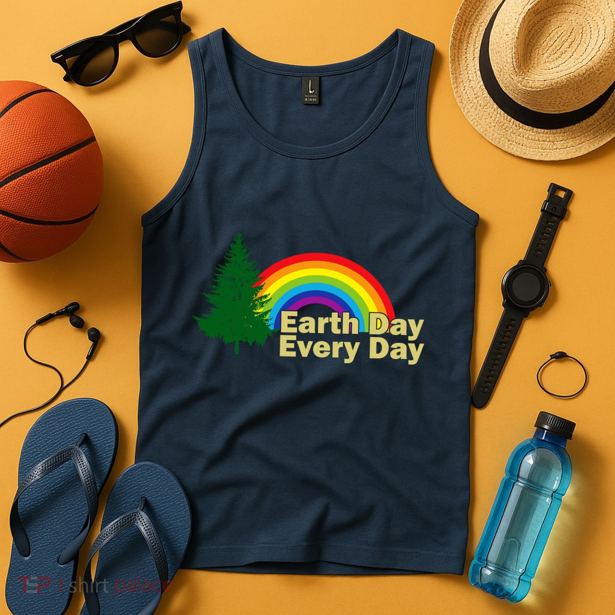 Earth Day Every Day Rainbow Tank Top