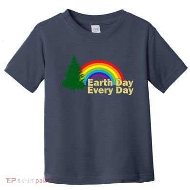 Earth Day Every Day Rainbow Toddler T-Shirt