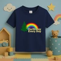 Earth Day Every Day Rainbow Toddler T-Shirt thumb 3