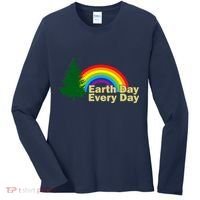 Earth Day Every Day Rainbow Women's Long Sleeve Shirt thumb 0