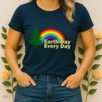 Earth Day Every Day Rainbow Women's T-Shirt thumb 2