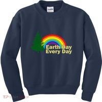 Earth Day Every Day Rainbow Kids Sweatshirt thumb 0