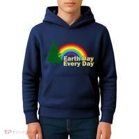 Earth Day Every Day Rainbow Kids Hoodie thumb 4