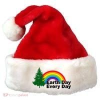Earth Day Every Day Rainbow Santa Hat thumb 0