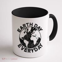 Earth Day Everyday Earth Distressed Coffee Mug thumb 1