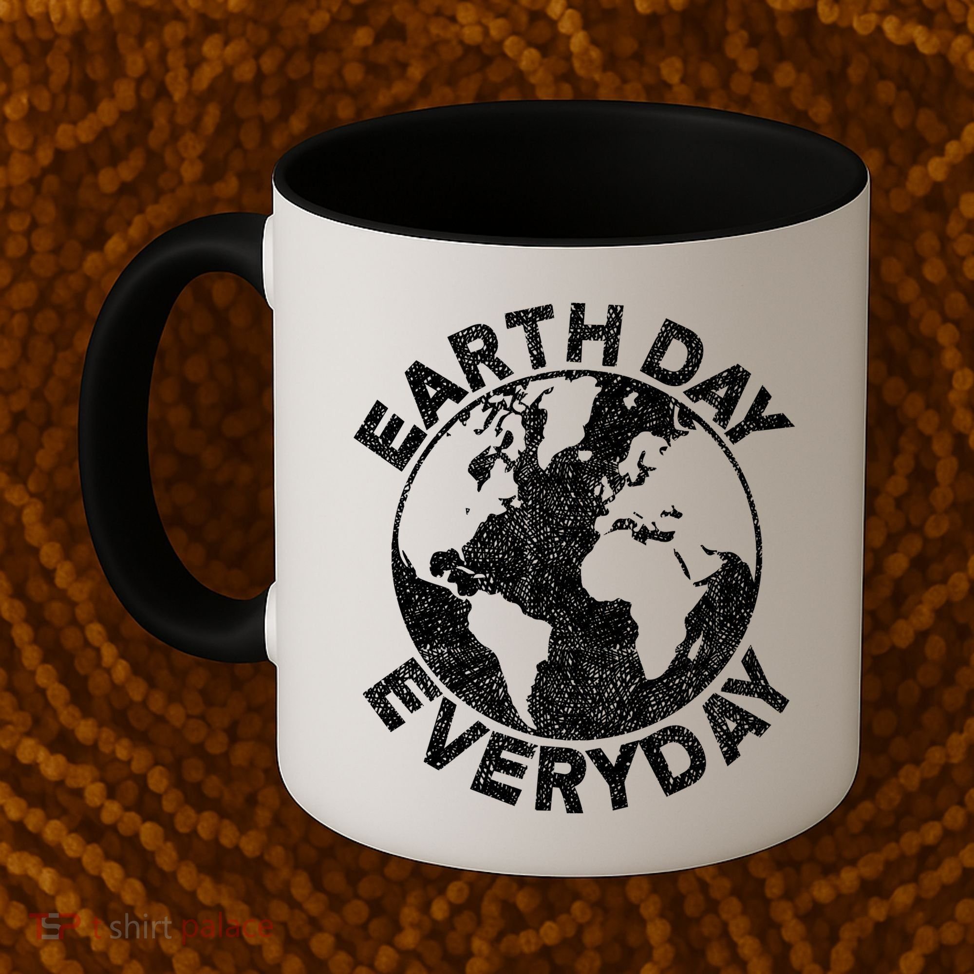 Earth Day Everyday Earth Distressed Coffee Mug