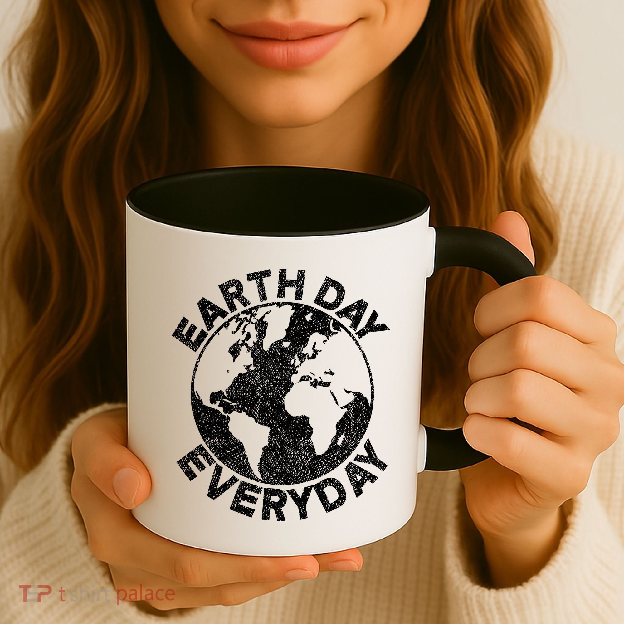 Earth Day Everyday Earth Distressed Coffee Mug
