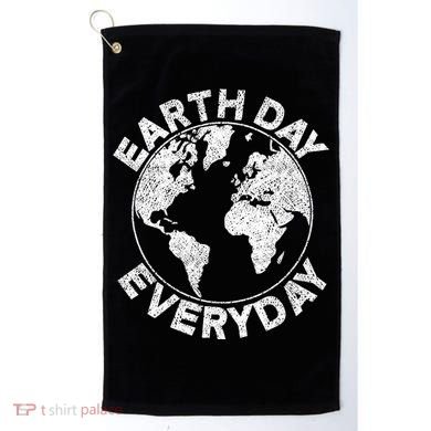 Earth Day Everyday Earth Distressed Golf Towel