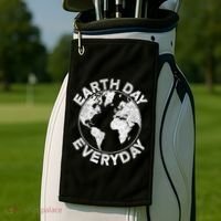 Earth Day Everyday Earth Distressed Golf Towel thumb 2