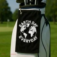 Earth Day Everyday Earth Distressed Golf Towel thumb 2